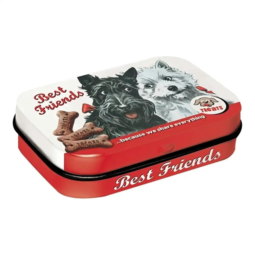 Nostalgic Art Mint Box 6cm Metal Tin Best Friends Fresh Breath Hard Candy Mints