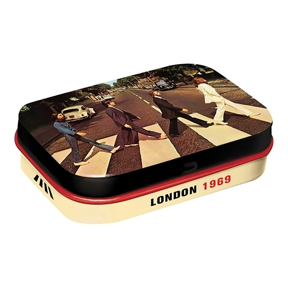 Nostalgic Art 6cm Metal Tin Mint Box Fab4 Abbey Road Fresh Breath Hard Candy