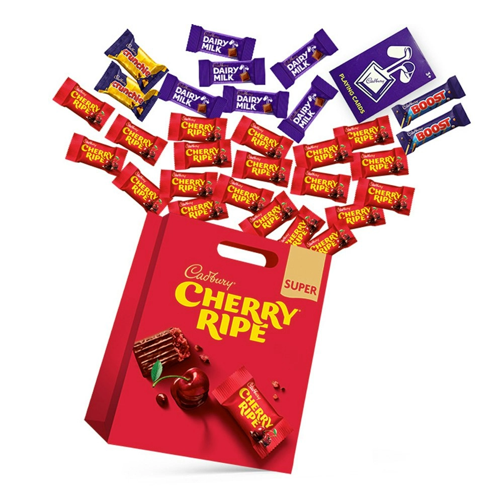 30pc Cadbury Dairy Milk Cherry Ripe Super Showbag Chocolate Confectionery Snacks