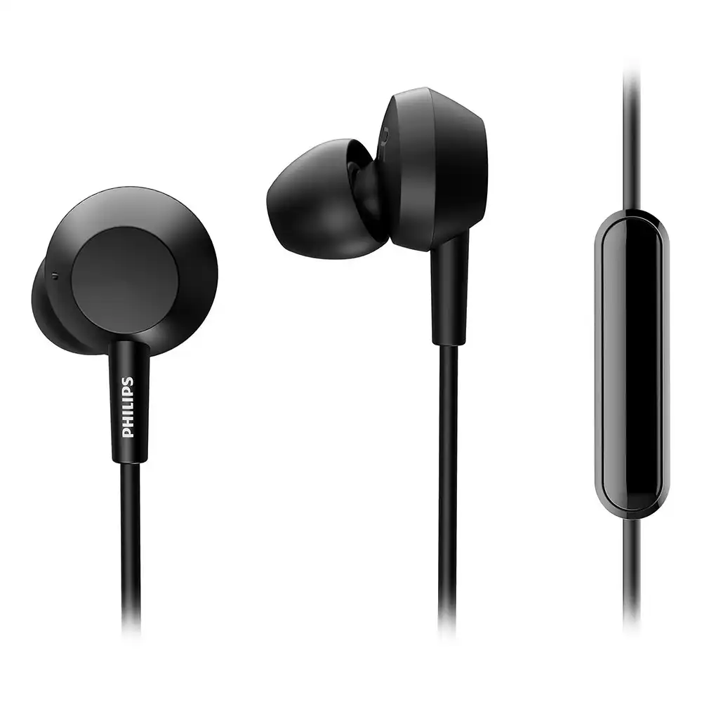 Philips Bass Series 4000 In-Ear Wired Headphones w/ Built-In Mic/3.5mm Black