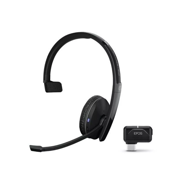 Sennheiser Single-Sided Adapt 231 Mono Bluetooth Wireless Headset w/ USB Dongle