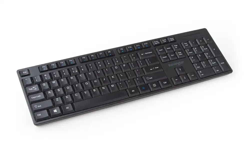 Kensington Pro Fit Smooth Low Profile Wireless Spill Proof Computer Keyboard