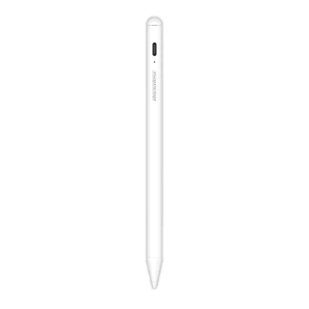 RockRose MagLink Neo Active Capacitive Drawing/Work Textured Stylus For Ipad WHT