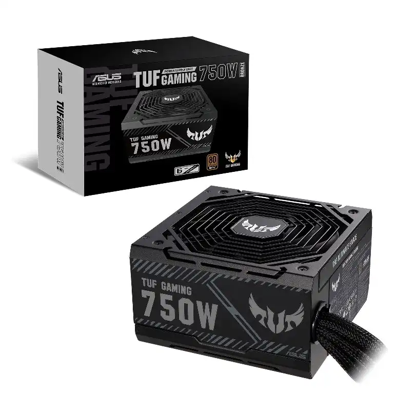 Asus TUF Gaming 750B 80 Plus Bronze 750W Power Supply Dual Ball Fan Bearings BLK