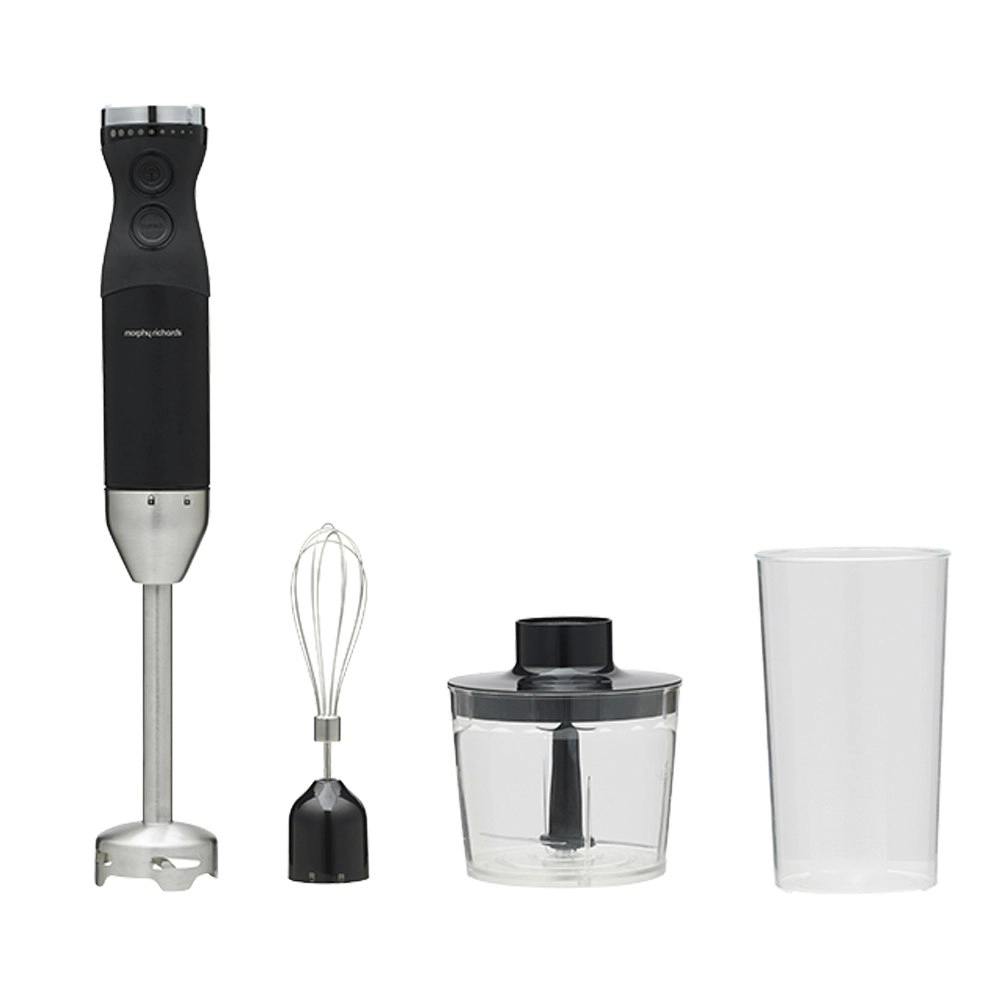 Morphy Richards Electric Hand Held Stick Blender/Chopper/Whisk Set Black 800W