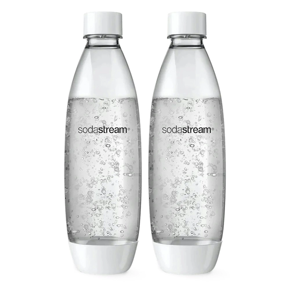 2pc 1L SodaStream Water Bottles Soda Maker Dishwasher Safe BPA Free Carbonating