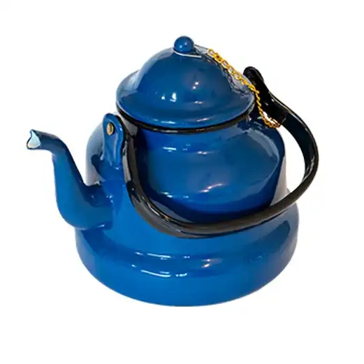 Urban Style Enamelware 2L Induction Oven Multipurpose Tea Kettle w/ Handle Blue