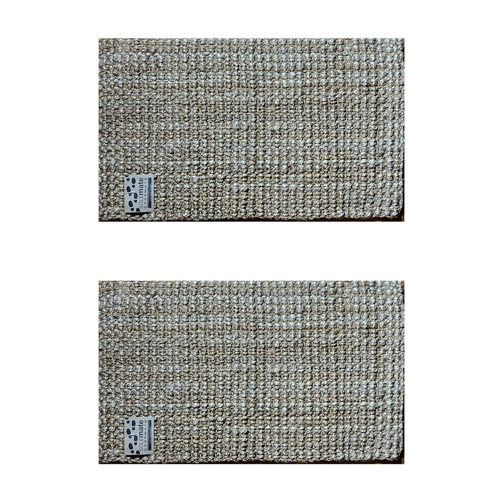 2PK Solemate Jute & Coconut Coir Bubble Dark 45x75cm  Outdoor Entrance Doormat