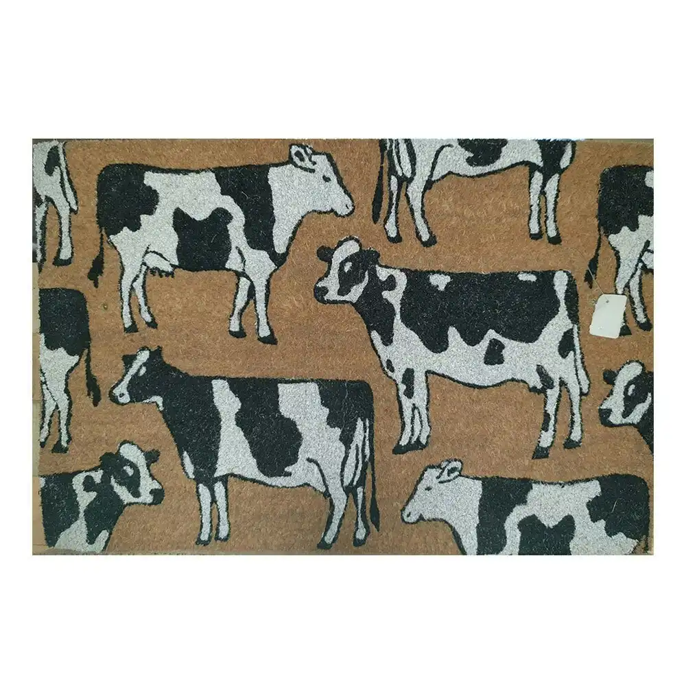 Solemate Premium Dairy Cows Mat Biodegradable Fair Trade 50x80cm Black & White