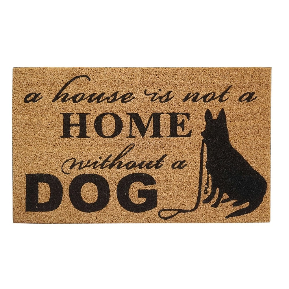 Solemate Latex-Backed Coir Home Dog 45x75cm Slimline Outdoor Stylish Doormat