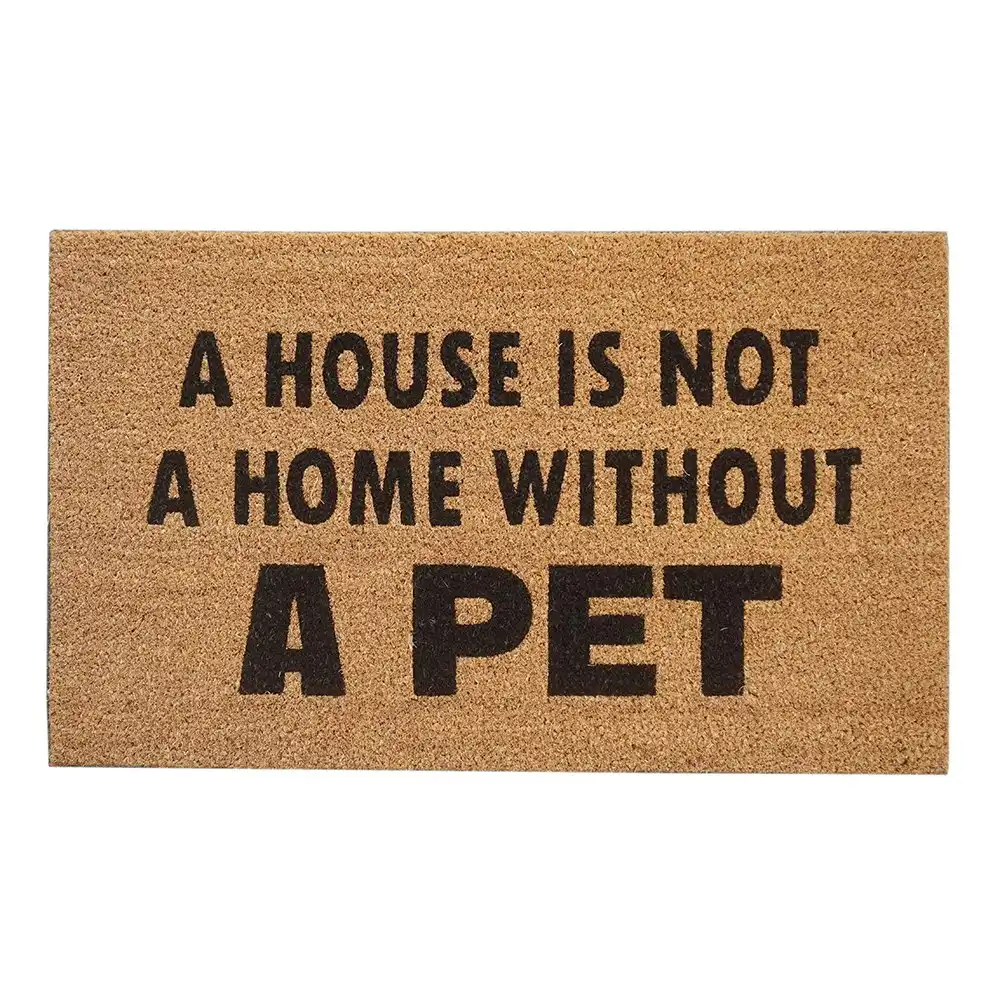 Solemate Latex Backed Coir Home Without Pet 45x75cm Slimline Outdoor Doormat