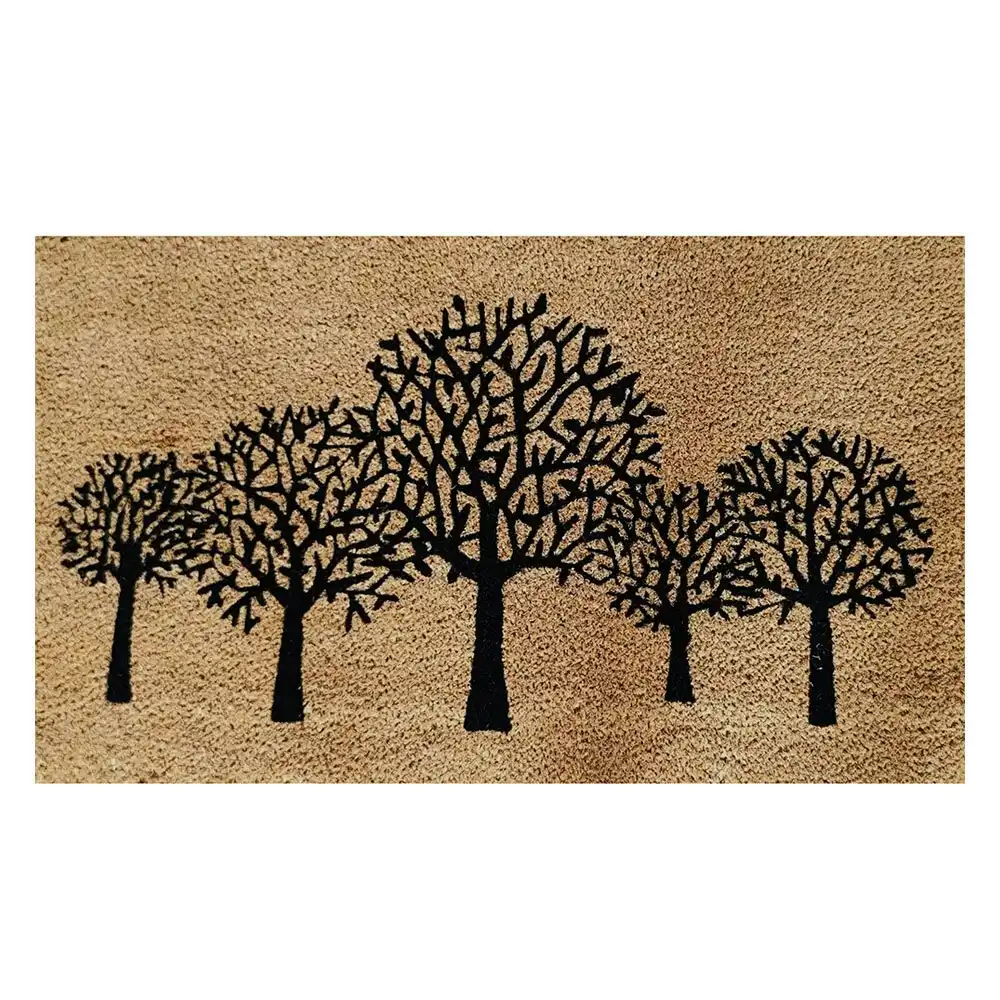 Solemate Latex Backeded Coir Trees 45x75cm Slimline Outdoor Stylish Doormat
