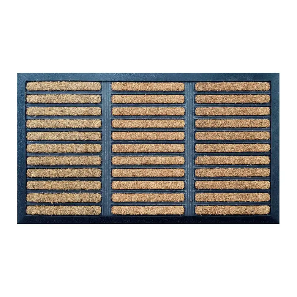 Solemate Embossed Brush Design 40x70cm Stylish/Durable Outdoor Front Doormat