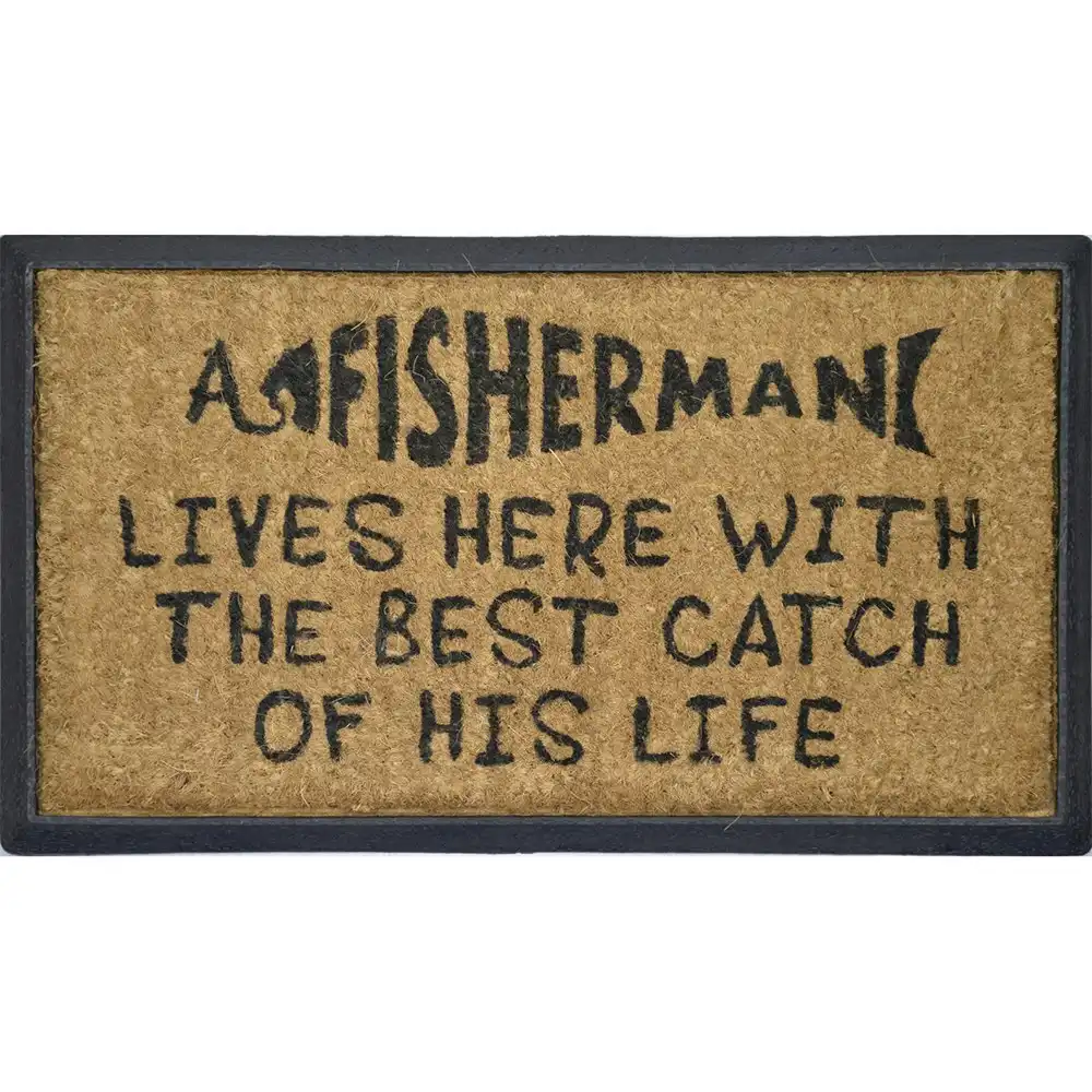 Solemate Catch of His Life 40x70cm Stylish Durable Outdoor Front Doormat