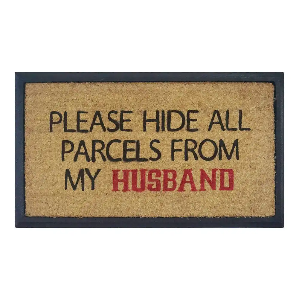 Solemate Hide My Parcels 40x70cm Stylish Durable Outdoor Front Doormat