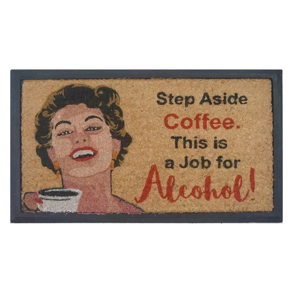 Solemate Step Aside Coffee 40x70cm Stylish Durable Outdoor Front Doormat