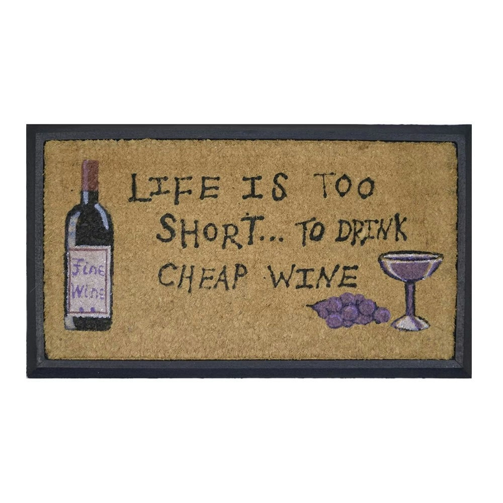 Solemate Cheap Wine 40x70cm Themed Stylish Durable Outdoor Front Doormat