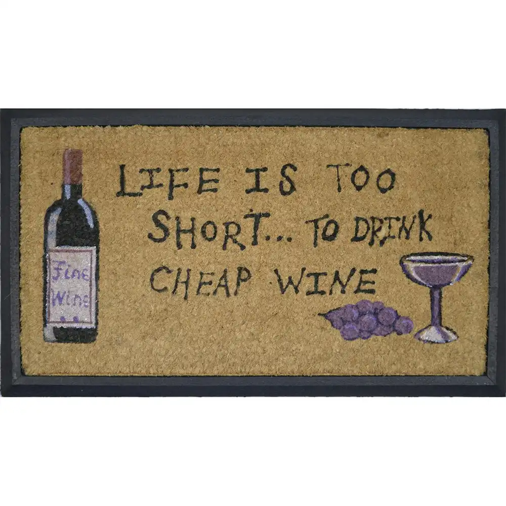 Solemate Cheap Wine 40x70cm Themed Stylish Durable Outdoor Front Doormat