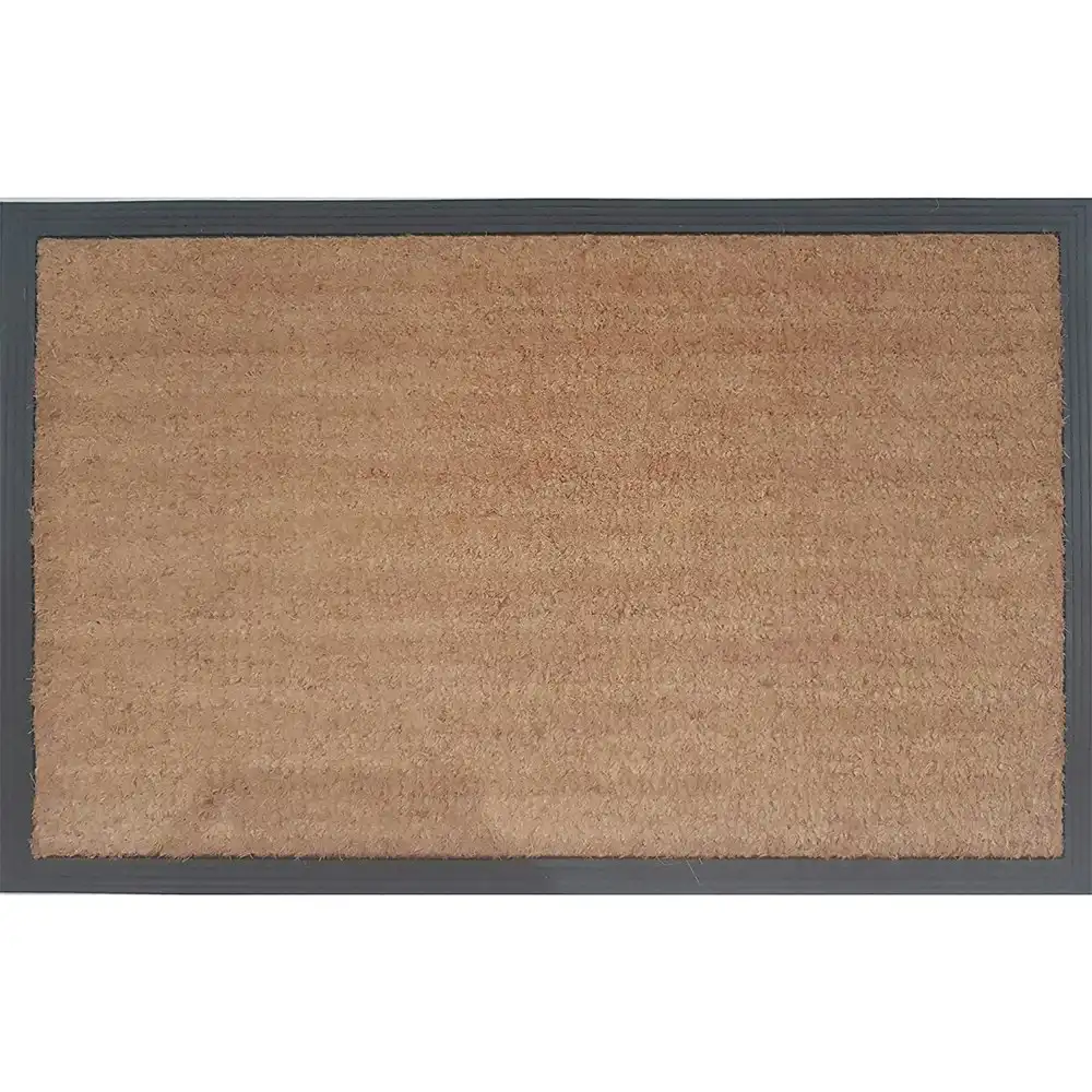 Solemate Rubber & Coir Natural 60x95cm Functional Outdoor Front Doormat