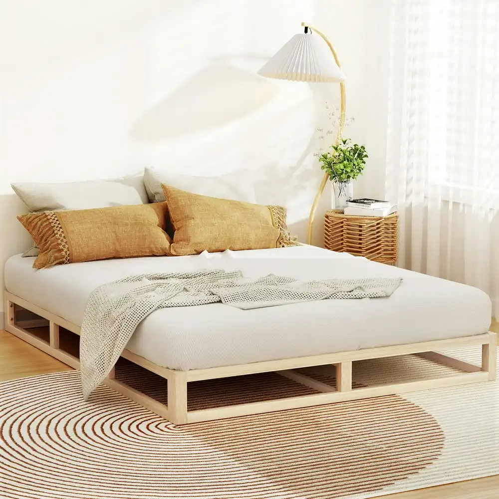 Artiss Bed Frame Queen Size Wooden Bed Base KALAM