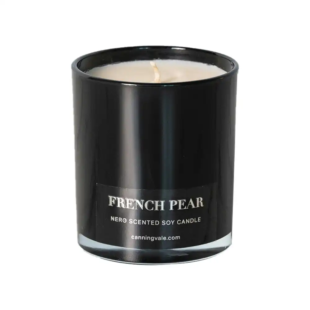 Canningvale Nero Medium 9cm Scented Soy Wax Candle Home Fragrance French Pear