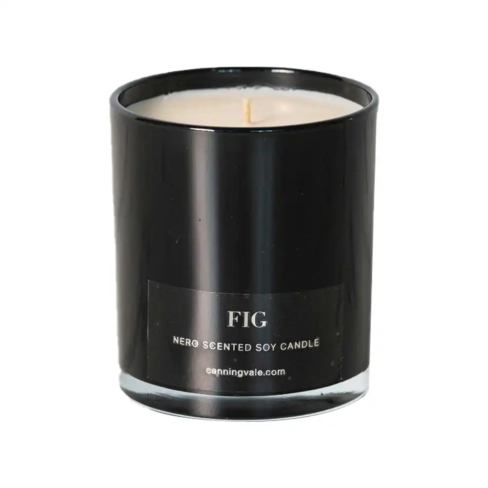 Canningvale Nero Medium 9cm Scented Soy Wax Candle Home Fragrance Decor Fig