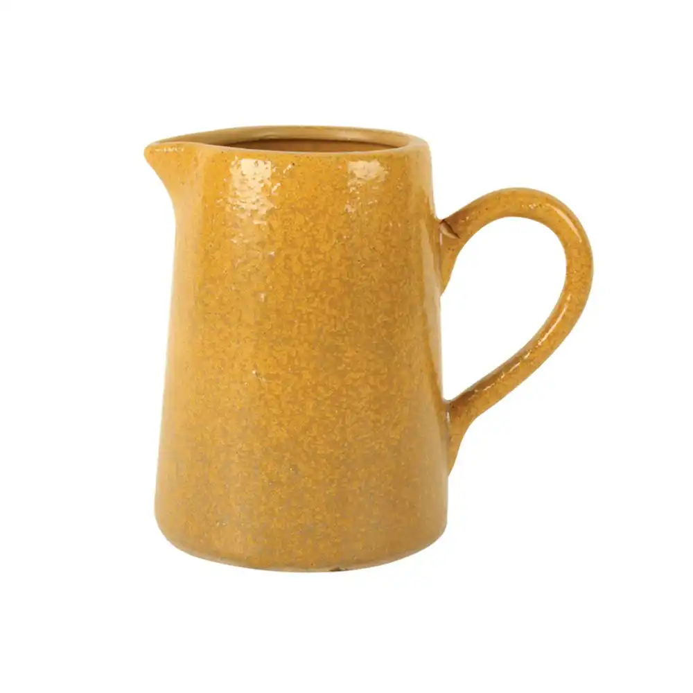 Maine & Crawford Naomi 19x18cm Ceramic Jug w/ Handle Decorative Piece Mustard