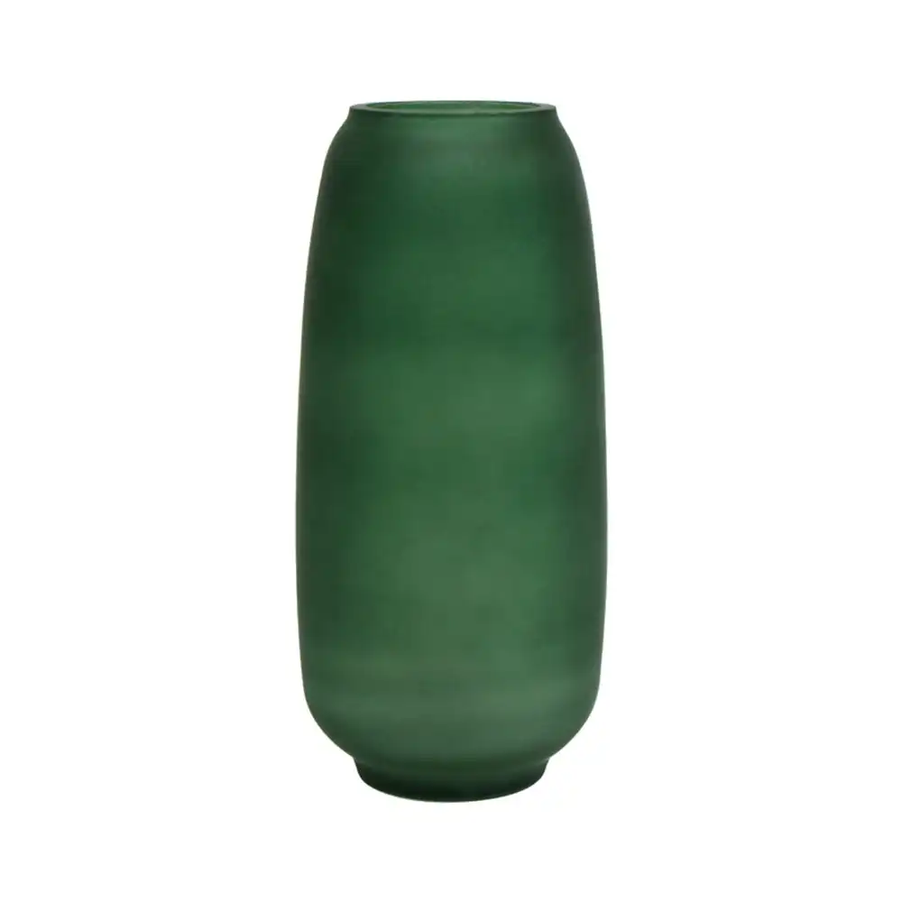 Maine & Crawford Bonita Rounded 30x14cm Glass Flower Vase Home Decor Emerald
