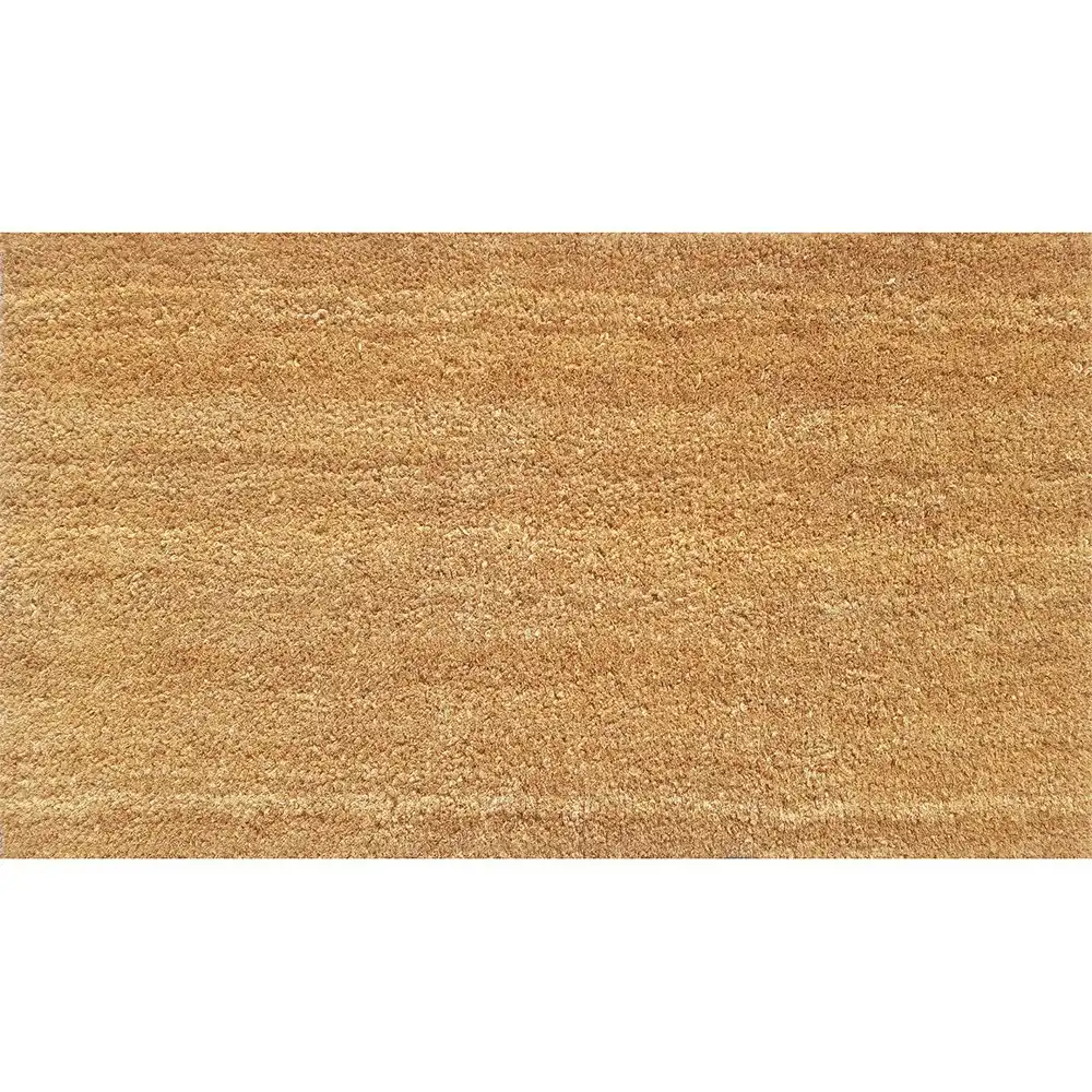 Solemate PVC Backed Coir Natural 40x70cm Slimline Outdoor Stylish Doormat