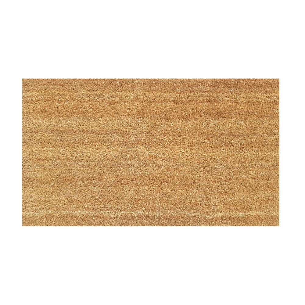 Solemate PVC Backed Coir Natural 40x70cm Slimline Outdoor Stylish Doormat