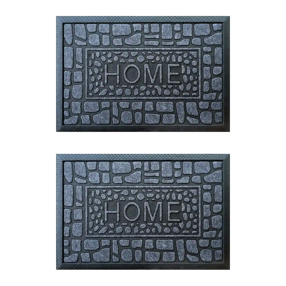 2PK Solemate Marine Carpet Home Stone 40x60cm Functional Outdoor Front Doormat