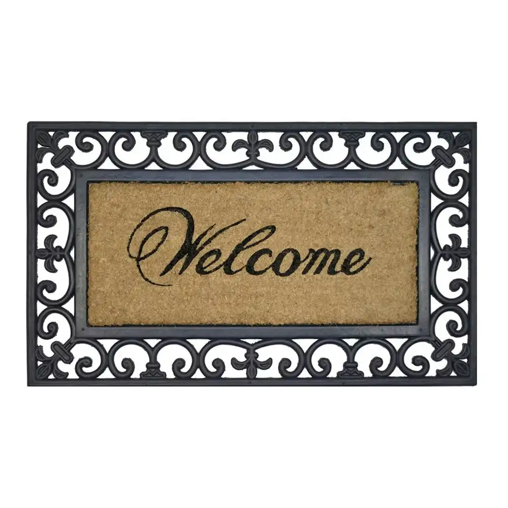 Solemate R/C Welcome W Iron 45x75cm Stylish Outdoor Entrance Doormat