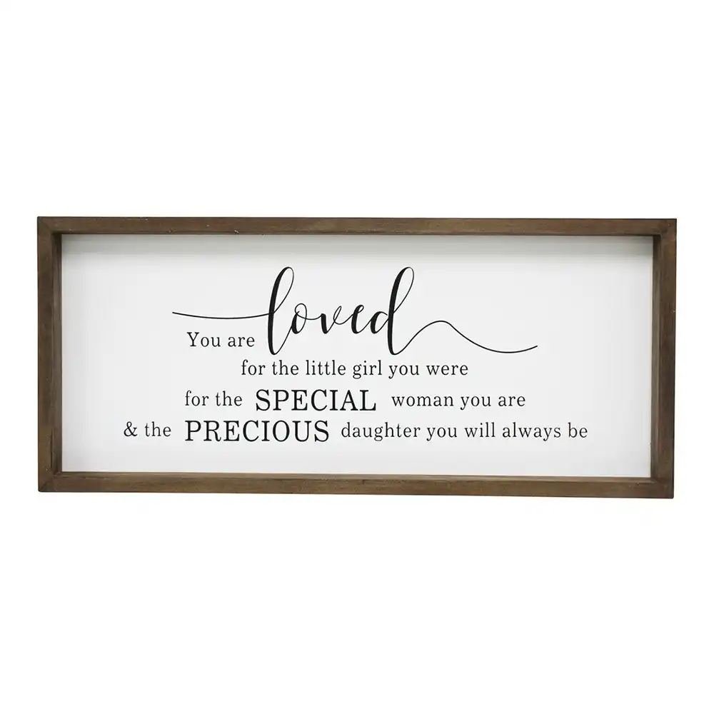 MDF 48cm Daughter Sign Home Wall/Tabletop Decorative Rectangular Message Plaque