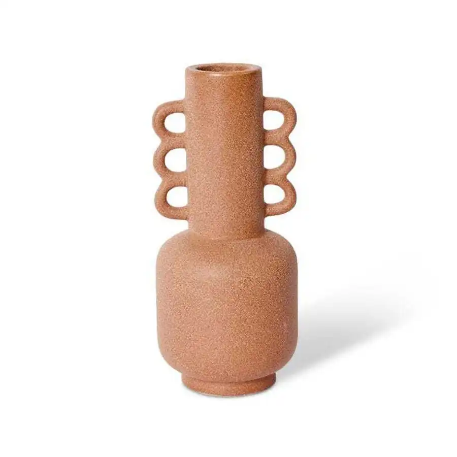 E Style Merrick 29cm Ceramic Plant/Flower Vase Tabletop Decor Terracotta