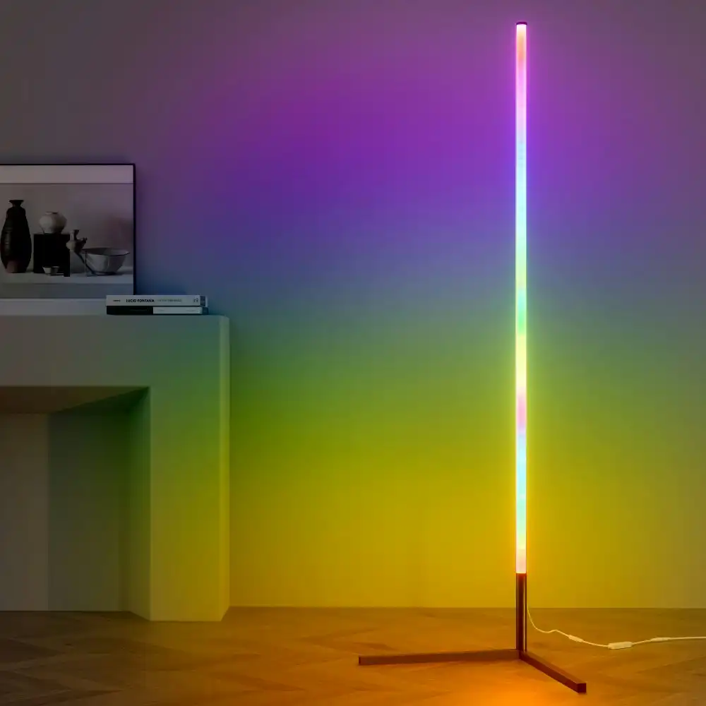 Artiss RGB LED Floor Lamp Remote Control Corner Light Stand Gaming Room 150CM