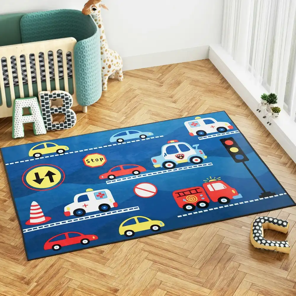 Artiss Floor Rug 160x230 Washable Mat Carpet Short Pile Kids