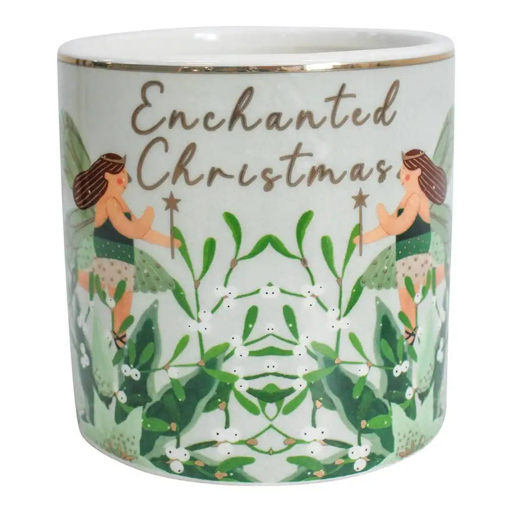Ceramic/Wax 9.5cm Scented Tealight Candle Enchanted Christmas Home Fragrance