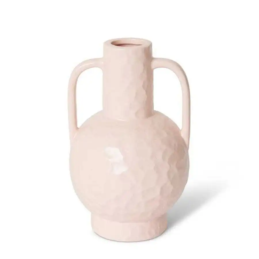 E Style Jaycee 26cm Ceramic Plant/Flower Vase Tabletop Display Decor Pink