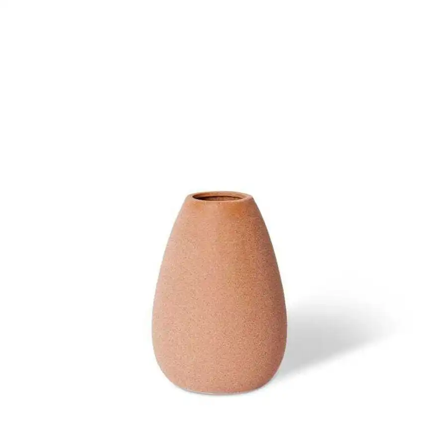 E Style Finley Tub 26cm Ceramic Flower/Plant Vase Tabletop Decor Terracotta