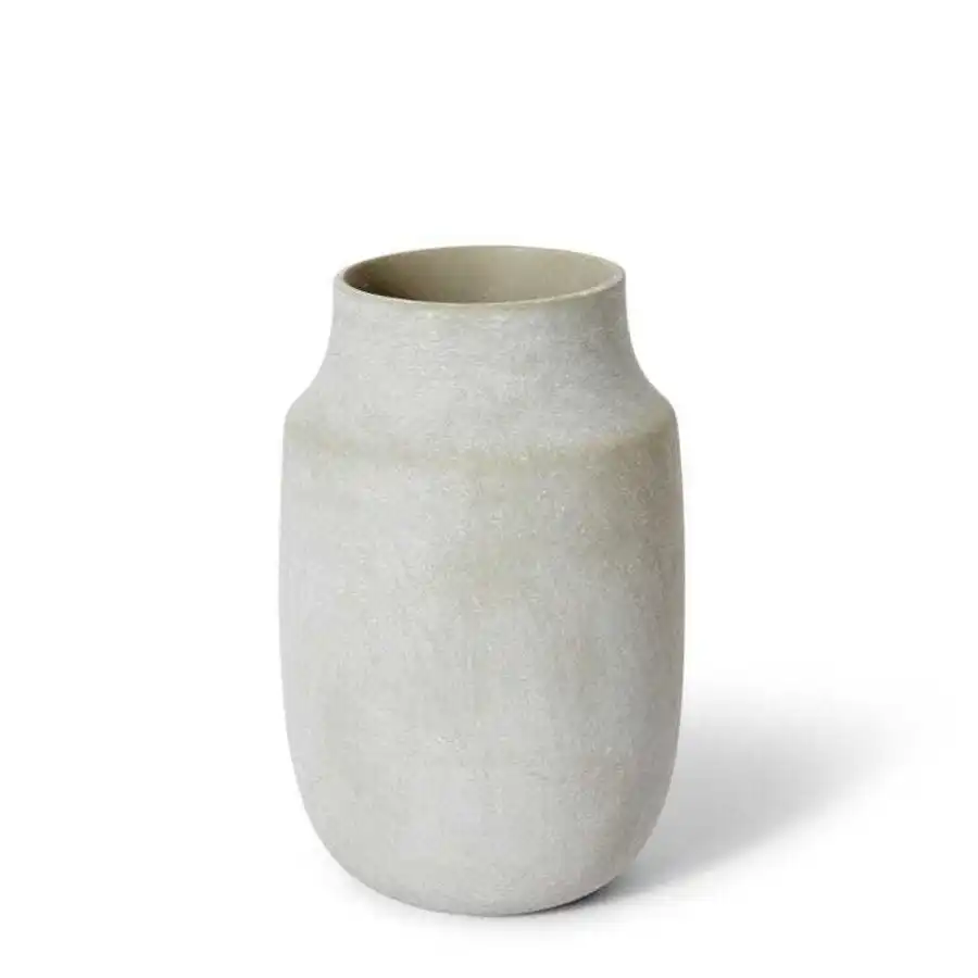 E Style Kyra 20cm Ceramic Plant/Flower Vase Tabletop Display Decor Soft Grey
