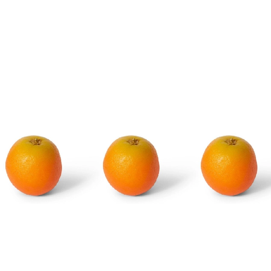 3x E Style 9cm Plastic Orange Fruit Ornament Tabletop Decor Display ORNG