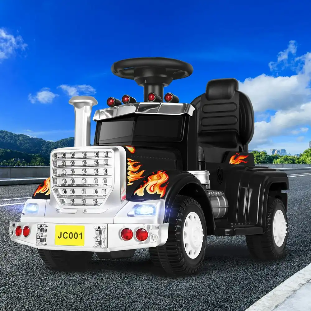 Alfordson Ride On Car Kids Electric Toy Truck 25W Motor w/ LED Lights Black