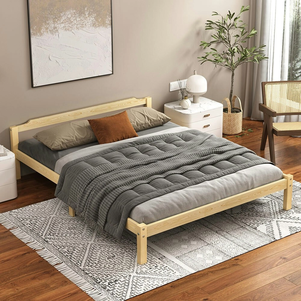 Alfordson Bed Frame Queen Size Wooden Base