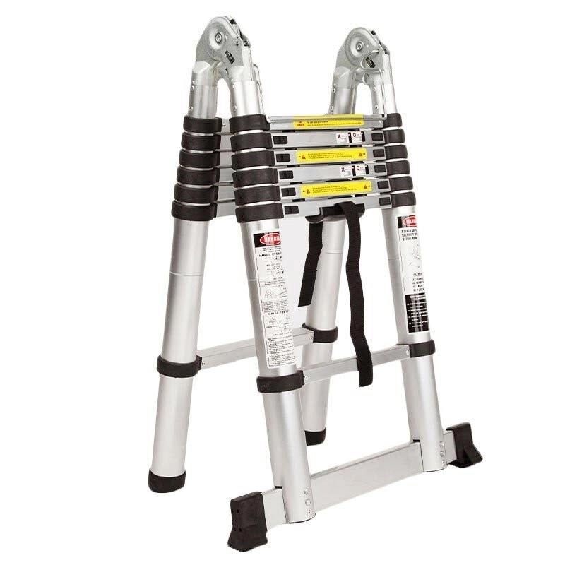 Bullet 4.4m Portable Telescopic Ladder Multipurpose Aluminium Alloy Folding Extendable Steps