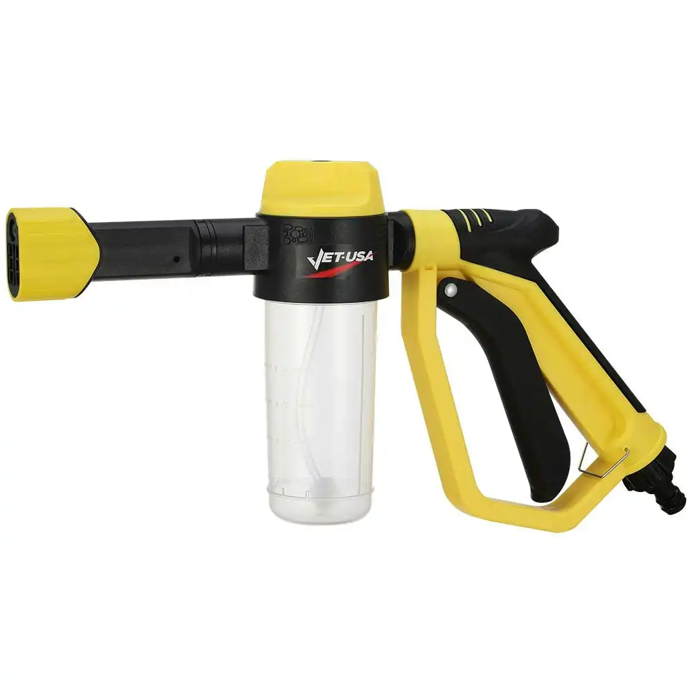 Jet-USA Foam Cannon Soap Applicator Gun For Garden Hose, Snow Foamer with Soap bottle, Quick Connect