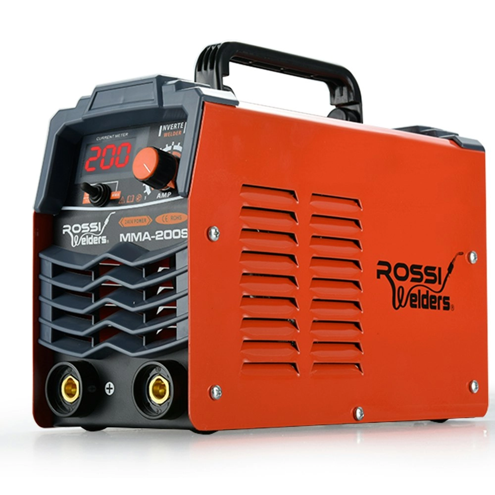 Rossi 200 Amp Portable Inverter Arc Stick Welder, MMA DC Gas Inverter Welding Machine, 15A Plug