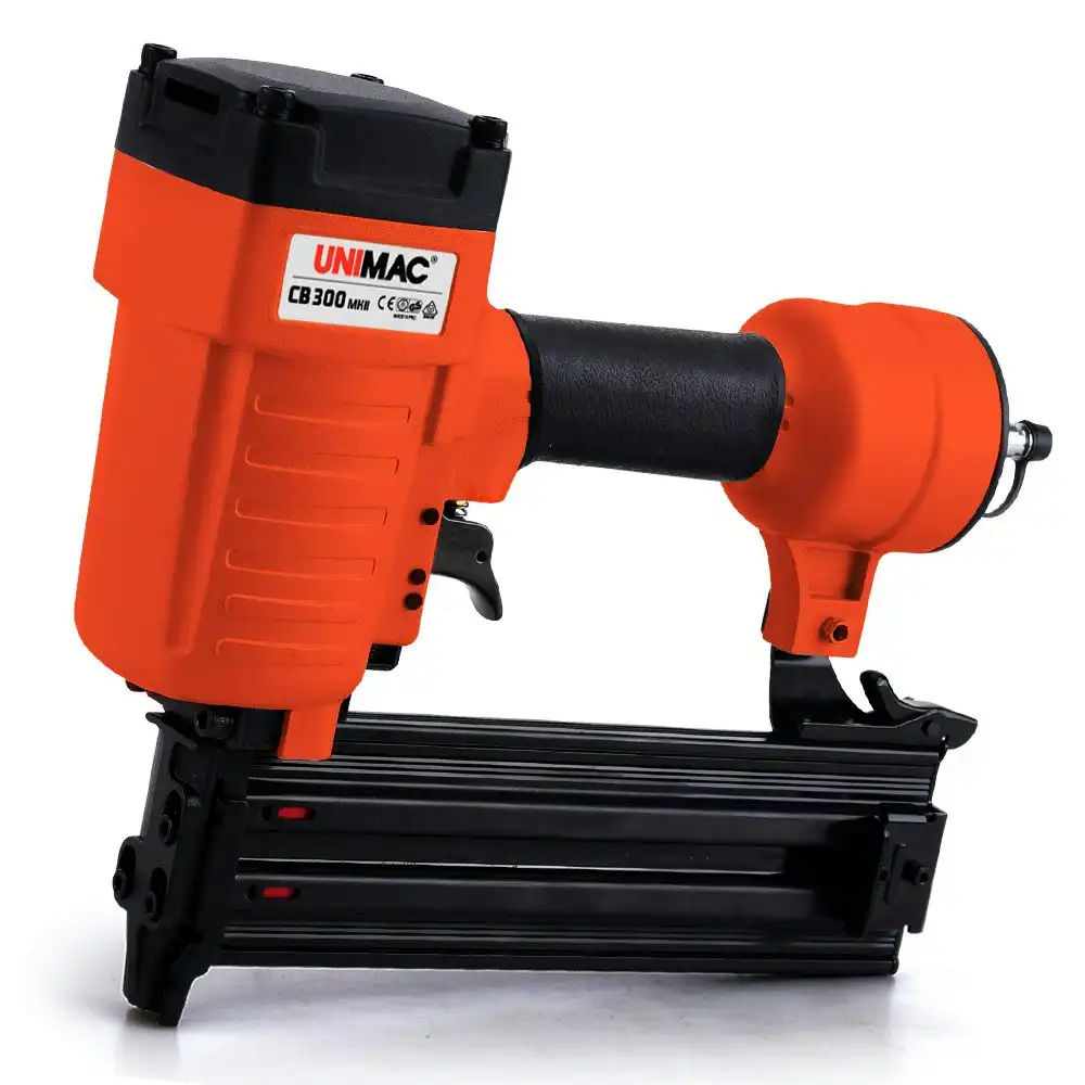 Unimac CB300 18-64mm 14ga Concrete Finishing Nail Gun, Heavy Duty Pneumatic Air T-Nailer