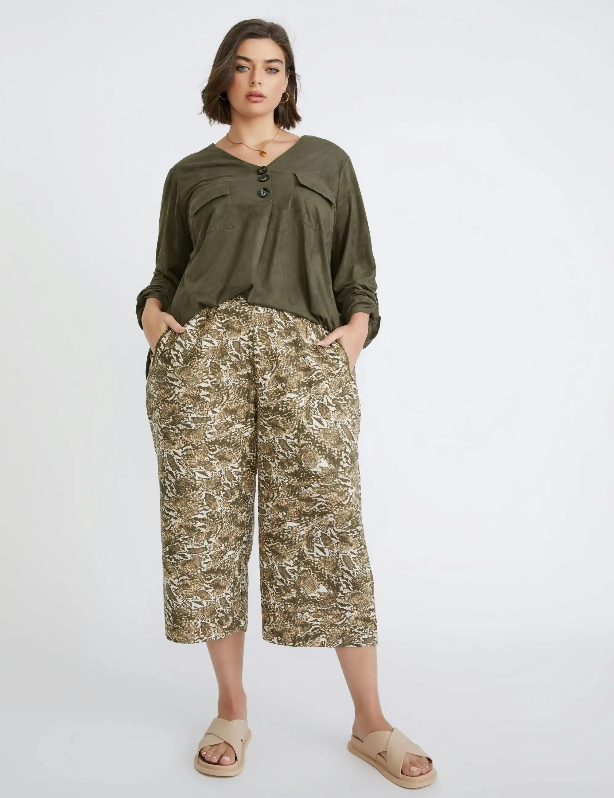 beme Cropped WIde Leg Pants