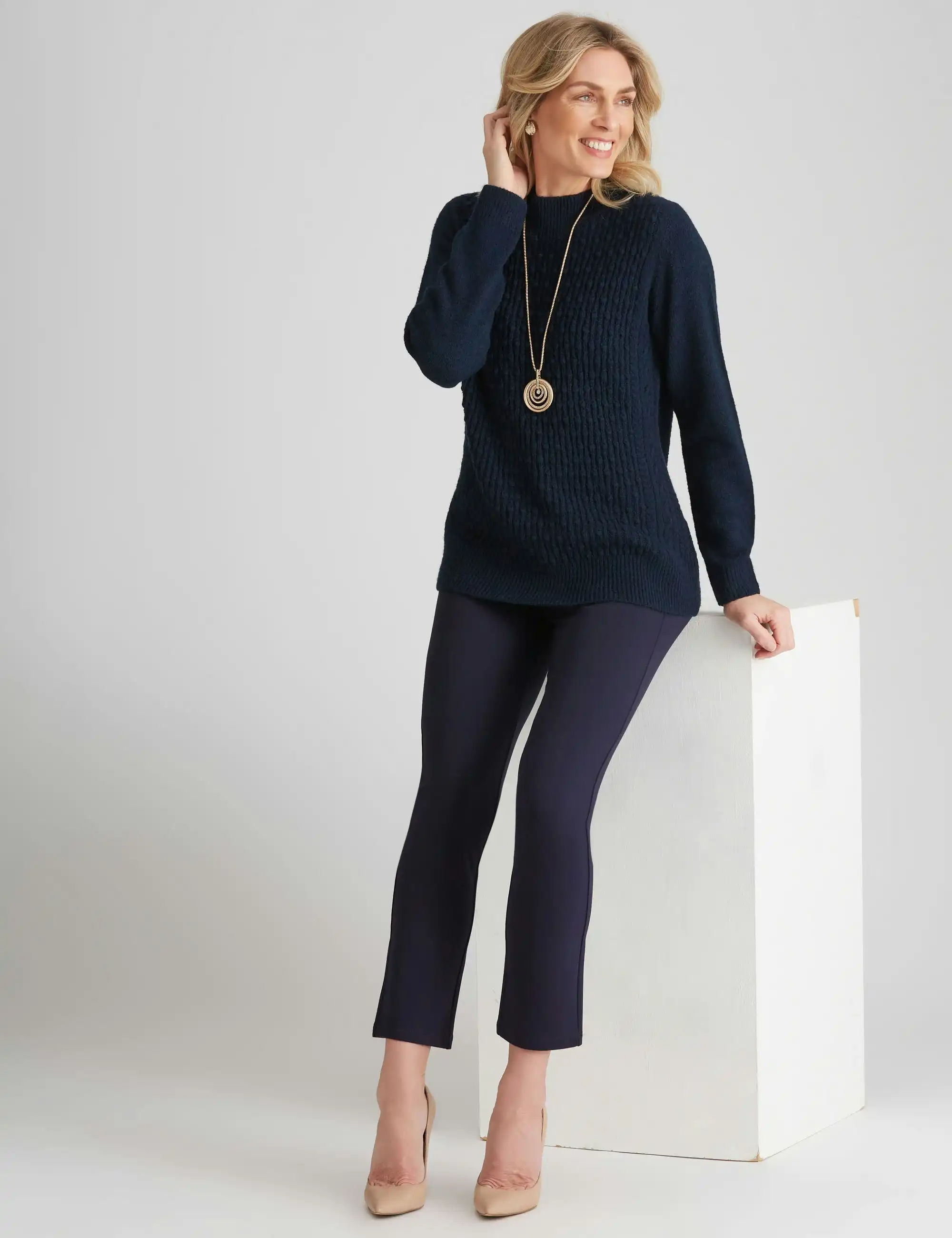 Noni B Popcorn Stitch Knitwear Jumper