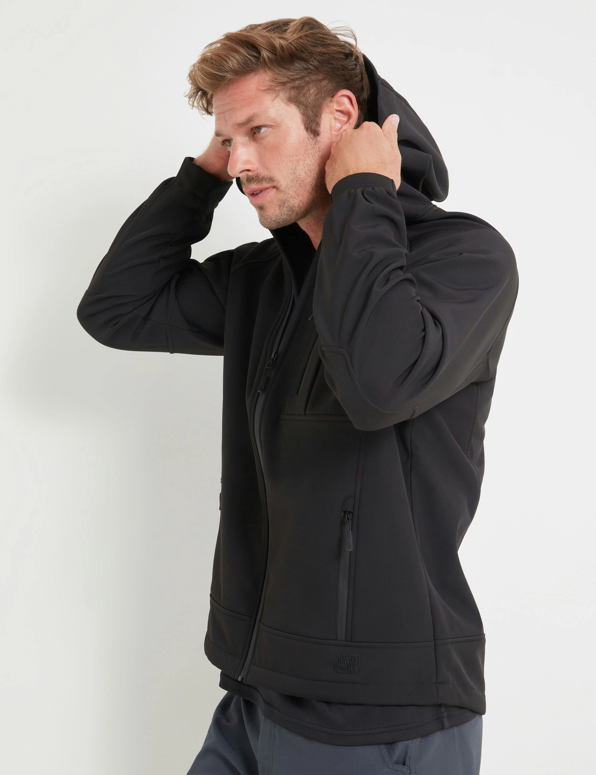 Rivers-Tex Softshell Jacket (Black)